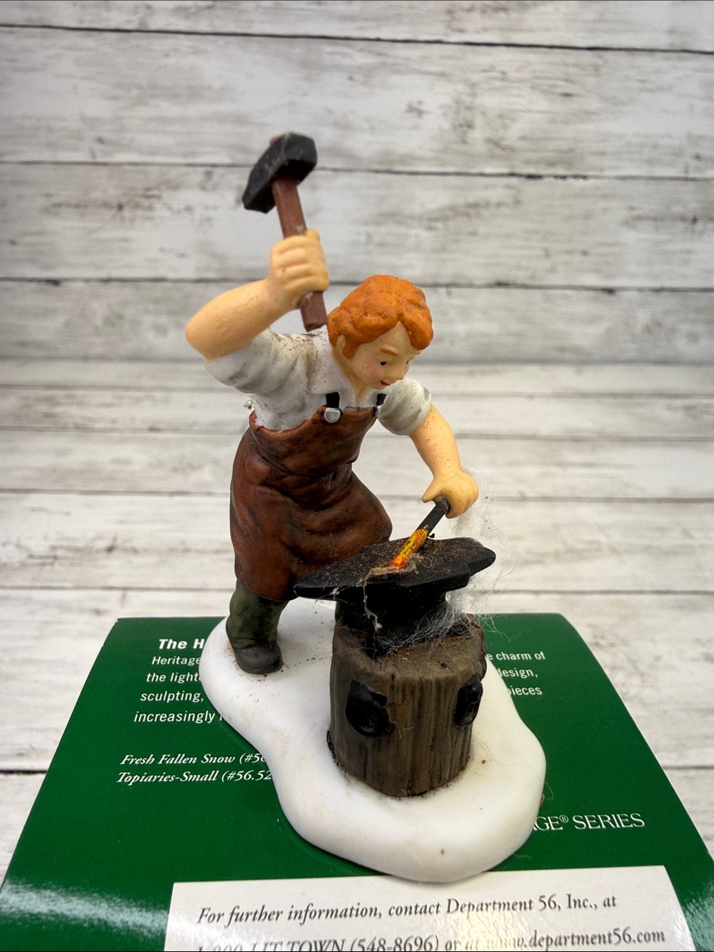 Department 56 Dickens Village “ Town Blacksmith” Accessory New England Xmas
